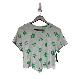 NEW! Disney Mickey Mouse Crop Top Tee Shirt Juniors Size XXXL